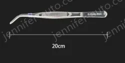 Stainless steel tweezers Curved round head (304 models) 20cm