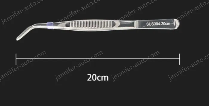 Stainless steel tweezers Curved round head (304 models) 20cm