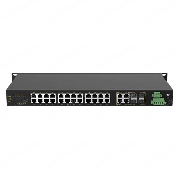 4 Ports Gigabit Combo + 24 Ports Gigabit RJ45 Rack-mount Unmanaged Industrial Ethernet Switch