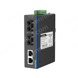 2 Ports 100M F(x) + 2 Ports 10/100M T(x) Din-Rail Unmanaged Industrial Ethernet Switch