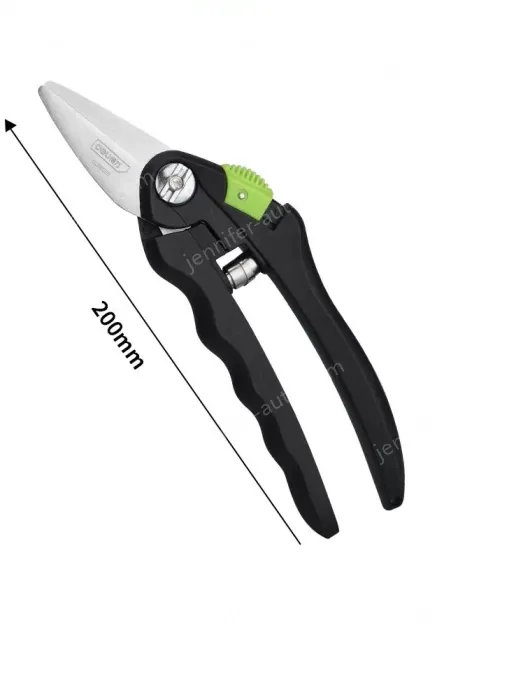 Black 8 inch - anti-pinch and labor-saving floral scissors