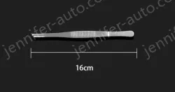 Stainless steel tweezers Straight round toe (thick) 16cm