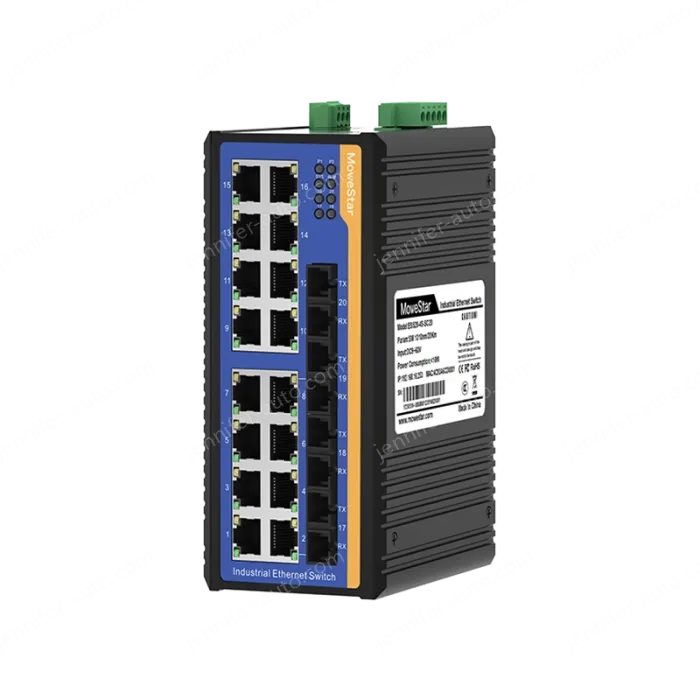 [100 Gigabit 4 Optical 16 Electrical] Ring Network Management Industrial Switch