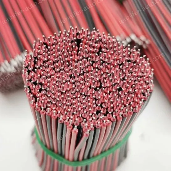 Red and Black Parallel Wire 80mm
