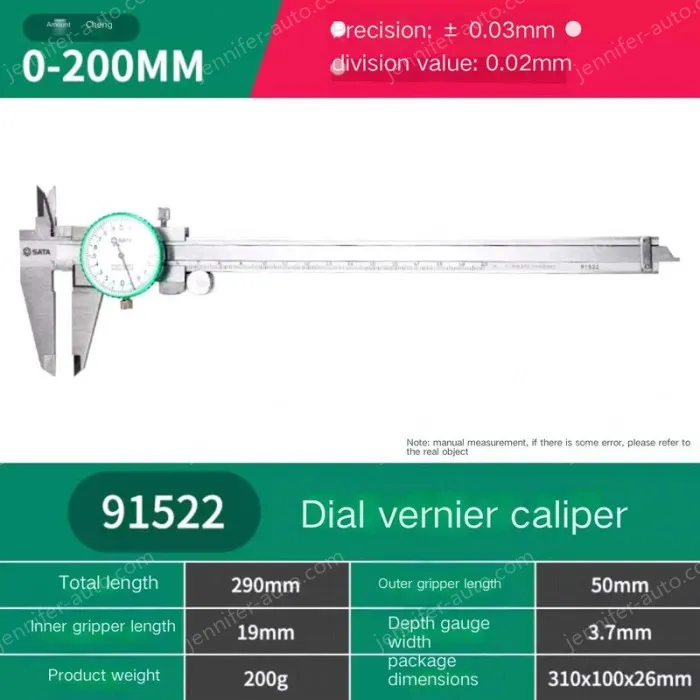 Caliper with table 0-200mm 91522