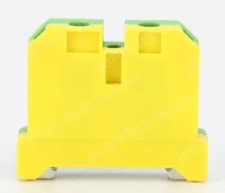 EK16 Grounding Terminal Block Grounding Plastic Terminal Yellow and Green Grounding Terminal Rail Terminal