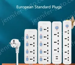 European standard 4-position 2U universal plug
