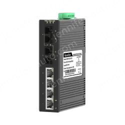 2 Ports 100M F(x) + 4 Ports 10/100M T(x) Din-Rail Unmanaged Industrial Ethernet Switch