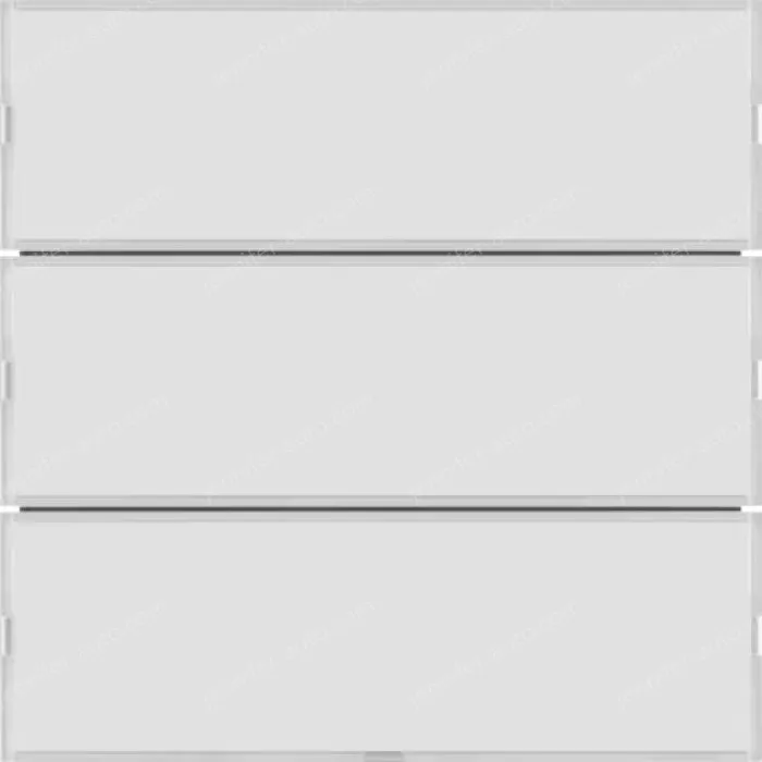 Push-button 3g, lab. field,RGB LED, int. temp.sensor, KNX-S.1/B.3/B.7,f.wh.p.wh