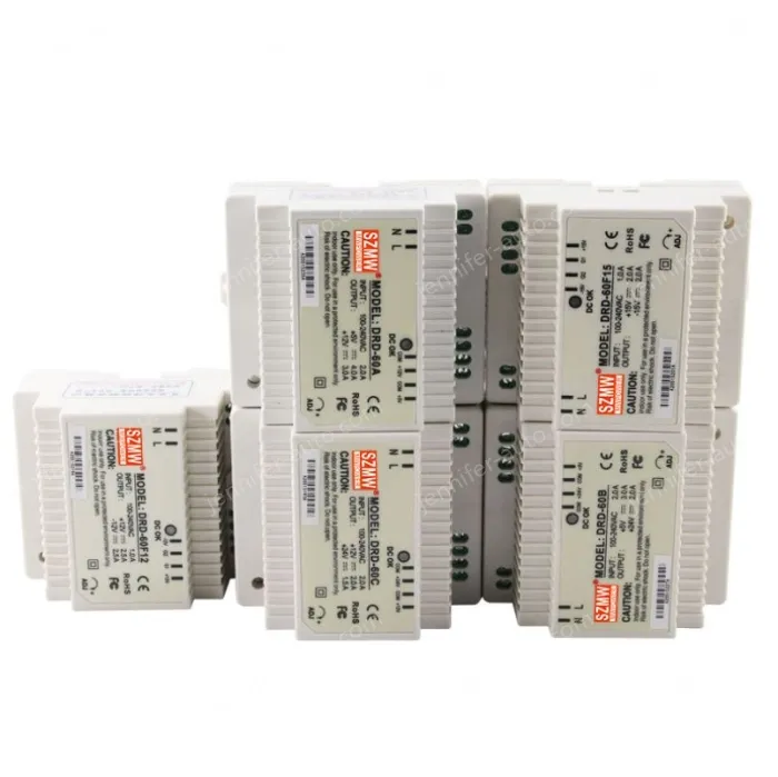 Dual-group AC to DC card rail switching power supply on the guide rail DRD-60A