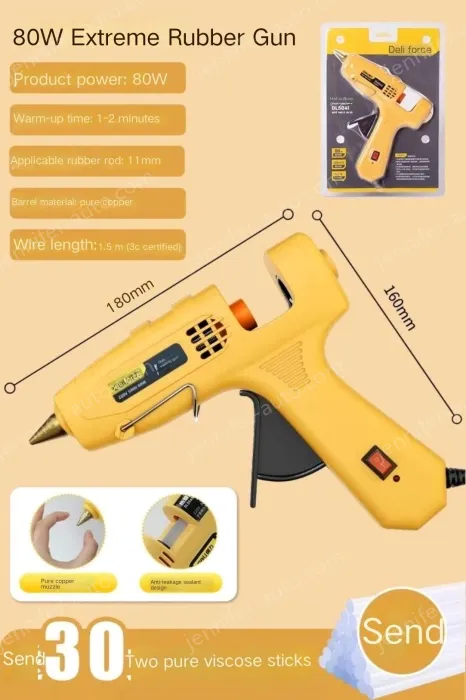 80W Extreme Glue Gun + 30 Glue Sticks