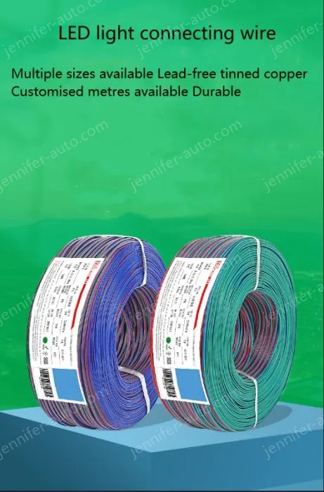 LED light connecting cable 18AWG*4 and (34/0.16TS)