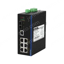 1 Port 100M F(x) + 7 Ports 10/100M T(x) Din-Rail Unmanaged Industrial Ethernet Switch