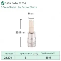 Xiaofei 6mm with a total length of 36.5mm-21204