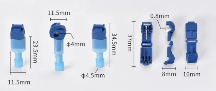 T2 blue 1.5-2.5 square cord-T-type no-break wire terminal