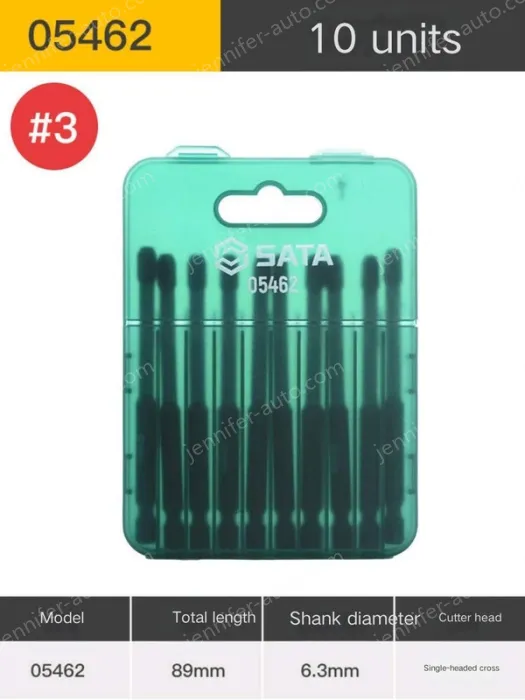 10Pcs single head cross #3 total length 89mm-05462