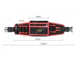 Red upgraded tool belt bag medium bag + mineral water hook