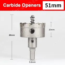 Stainless steel special hole opener 51mm