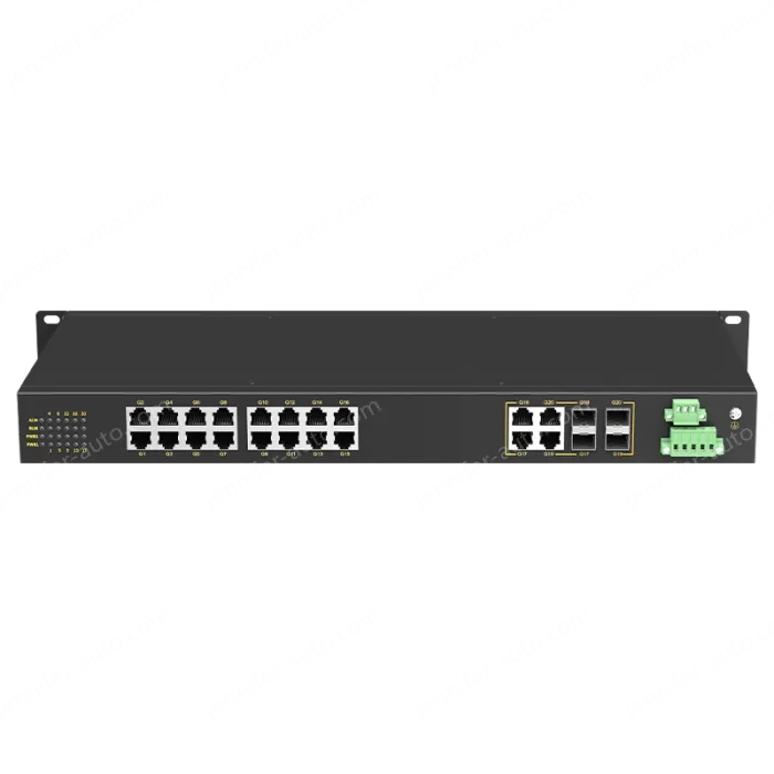 4 Ports Gigabit Combo + 16 Ports Gigabit RJ45 Rack-mount Unmanaged Industrial Ethernet Switch