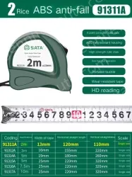 ABS drop resistance 2 meters ruler width 13mm-91311A