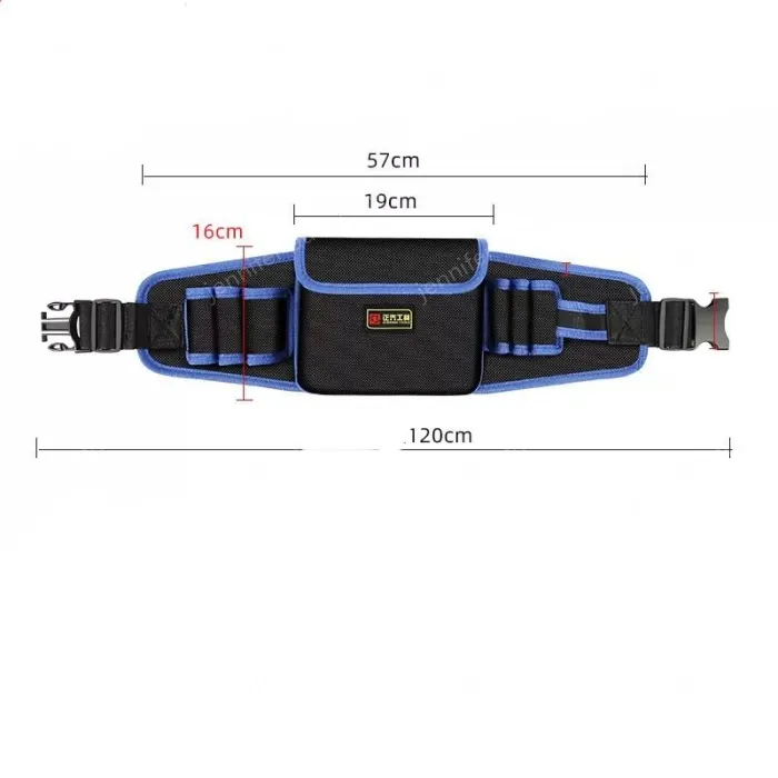 Middle pocket economic thickened waist bag (yellow and blue edge random)
