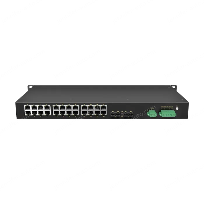 2 Ports 100M F(x) + 24 Ports 10/100M T(x) Rack-mount Unmanaged Industrial Ethernet Switch