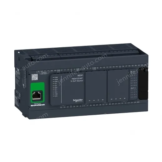TM241CE40T logic controller, Modicon M241, 40 IO, transistor, PNP, Ethernet