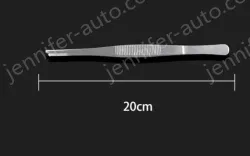 Stainless steel tweezers Straight round head (thick) 20cm