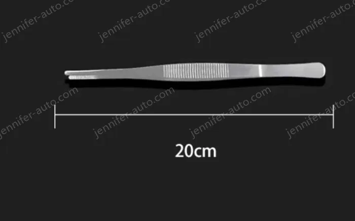 Stainless steel tweezers Straight round head (thick) 20cm