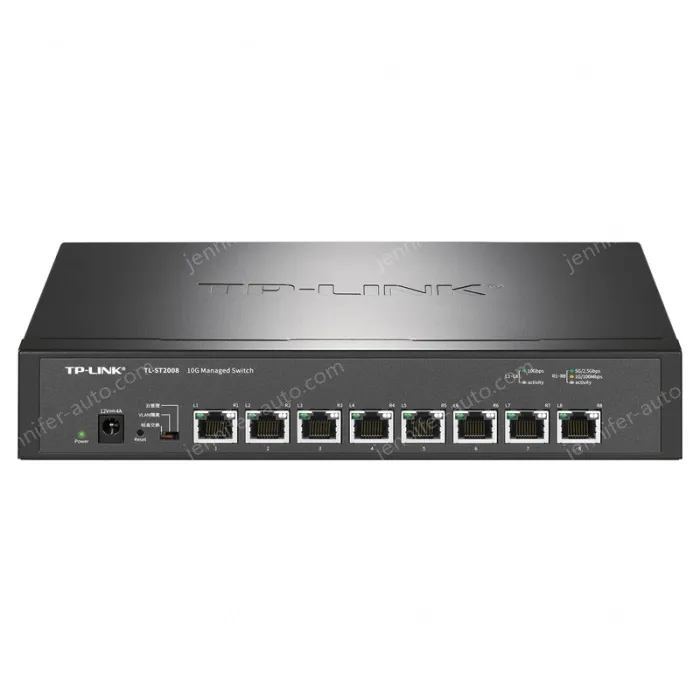 8 x 10Gbps RJ45 ports Full 10 Gigabit cloud management switches