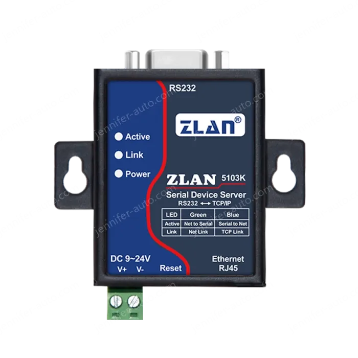 Rail/desktop serial server