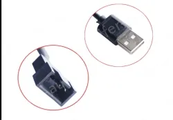 USB computer fan adapter cable 2Pin 5V 50cm