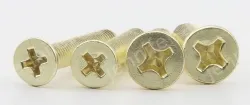 Golden Flat Head Screws M6*135