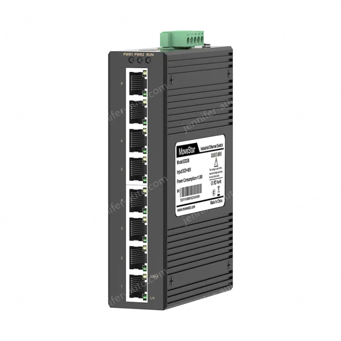 8 Ports 10/100M T(x) Din-Rail Unmanaged Industrial Ethernet Switch