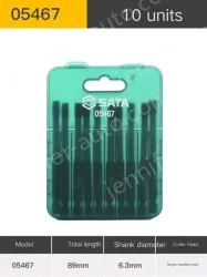 10Pcs single head, slotted 6mm, total length, 89mm-05467