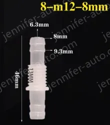 8-M12-8-Feed-through plastic connectors