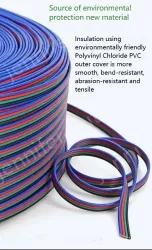 LED light connecting cable 24AWG*5 and (11/0.12TS)