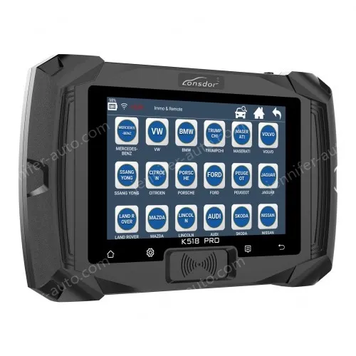 Lonsdor K518 PRO Full Version All In One Key Programmer with 2pcs LT20, Toyota FP30 Cable, Nissan 40 BCM Cable JCD JLR and ADP Adapter