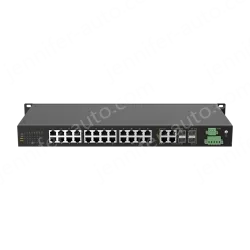 4 Ports Gigabit Combo + 24 Ports 10/100M T(x) Rack-mount Unmanaged Industrial Ethernet Switch
