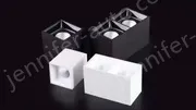 Surface-mounted square cob spotlights 10W