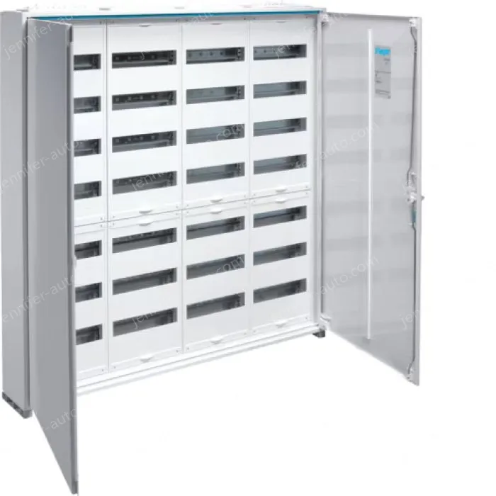 FWB encl.,univers,7-rows 336 modules cl.II IP44 w.plain door, 1100x1050x161mm,QC