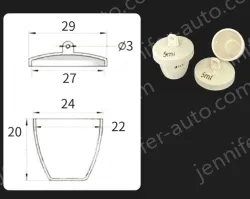 Ceramic crucibles 5ml+ lid