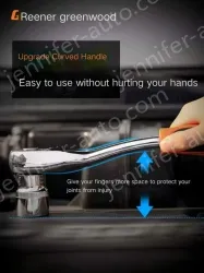 Flagship 72-tooth curved handle auto repair 94-piece set